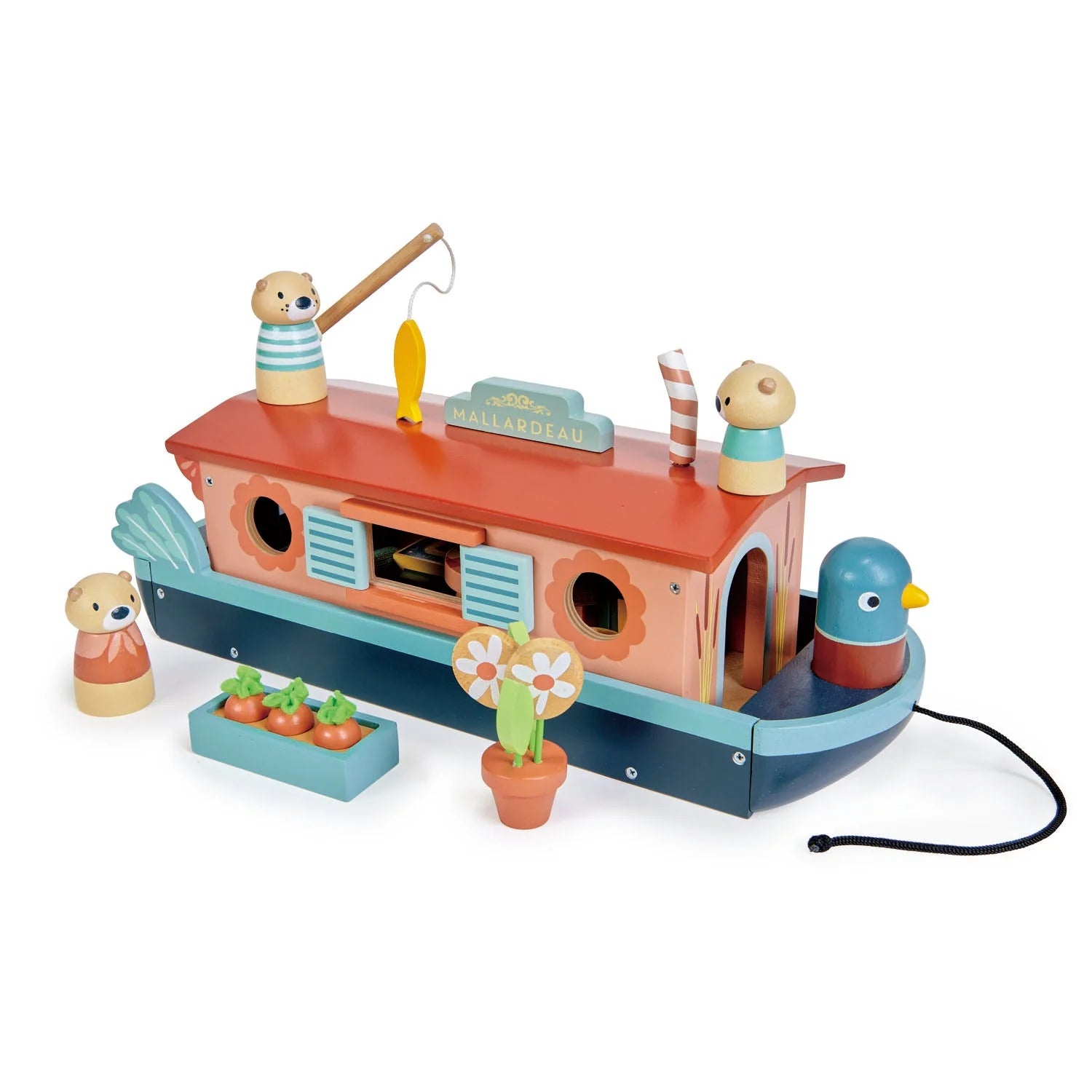 Buy Tender Leaf Toys Little Otter Canal Boat | for kids by Learning Bugs UK