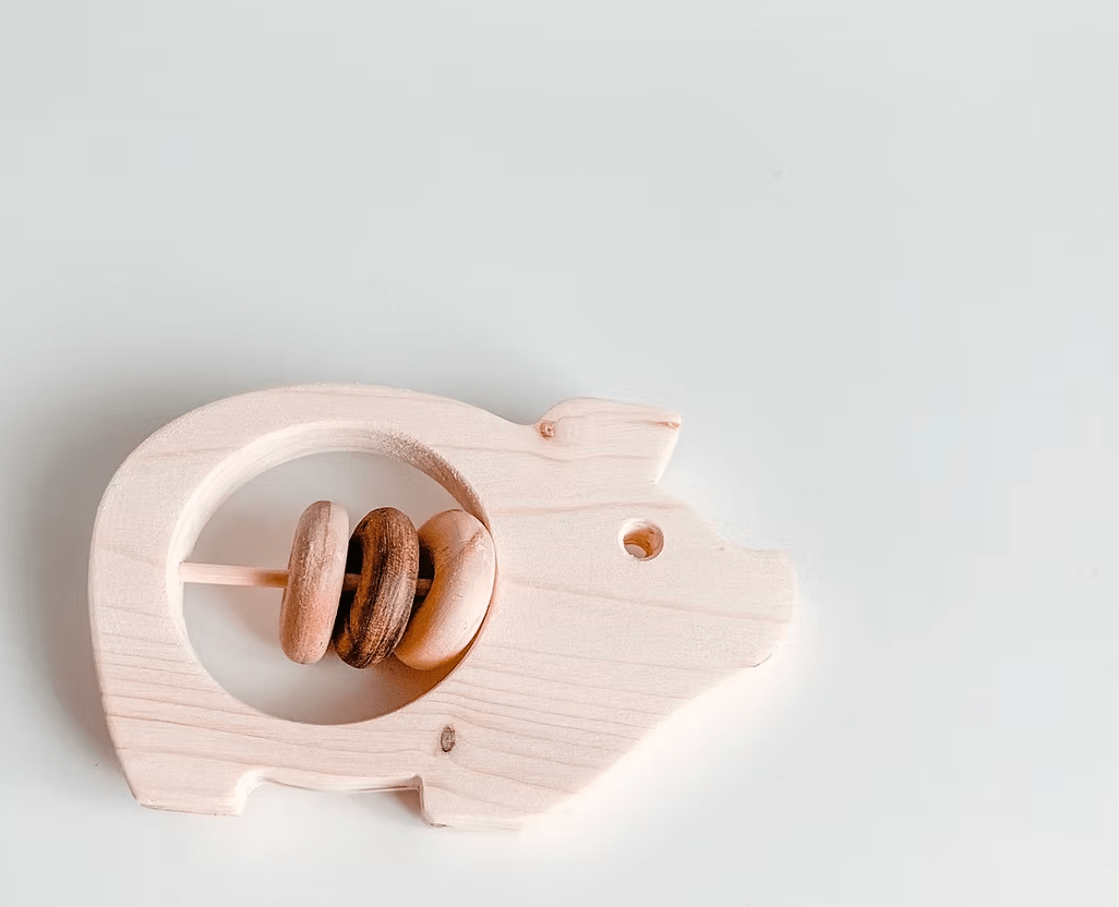 Buy Wooden Baby Rattles - Animals | for kids by Learning Bugs UK