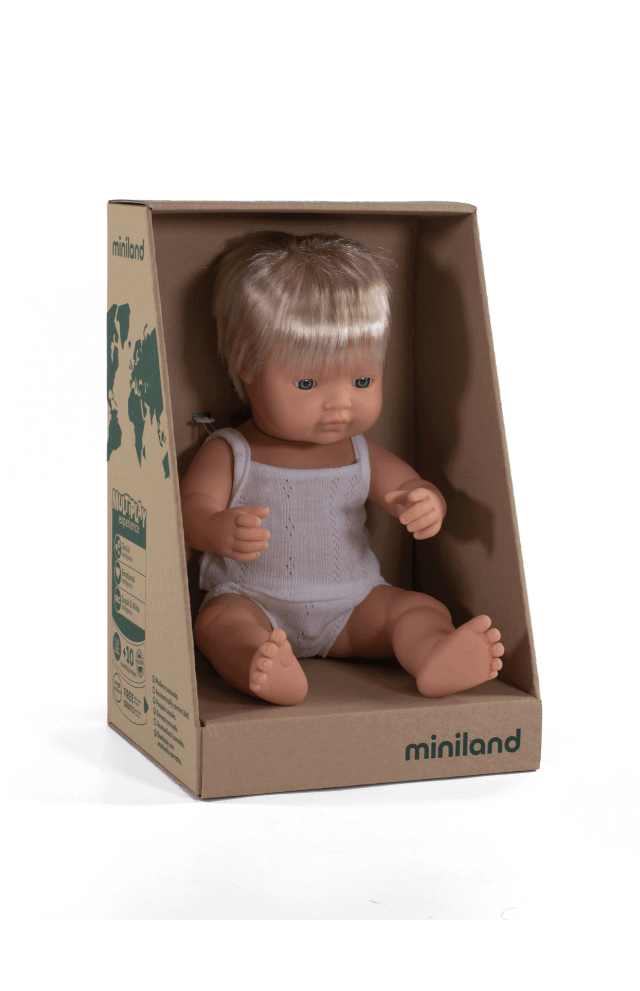 Miniland Toddler Doll 38cm Boy C Learningbugs