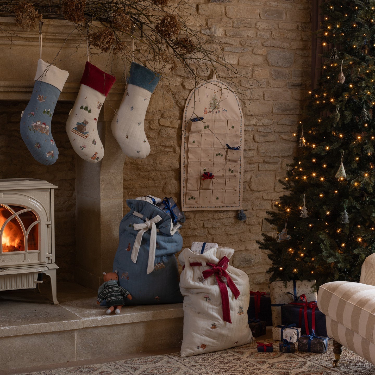 Christmas Stocking - Bear Cub