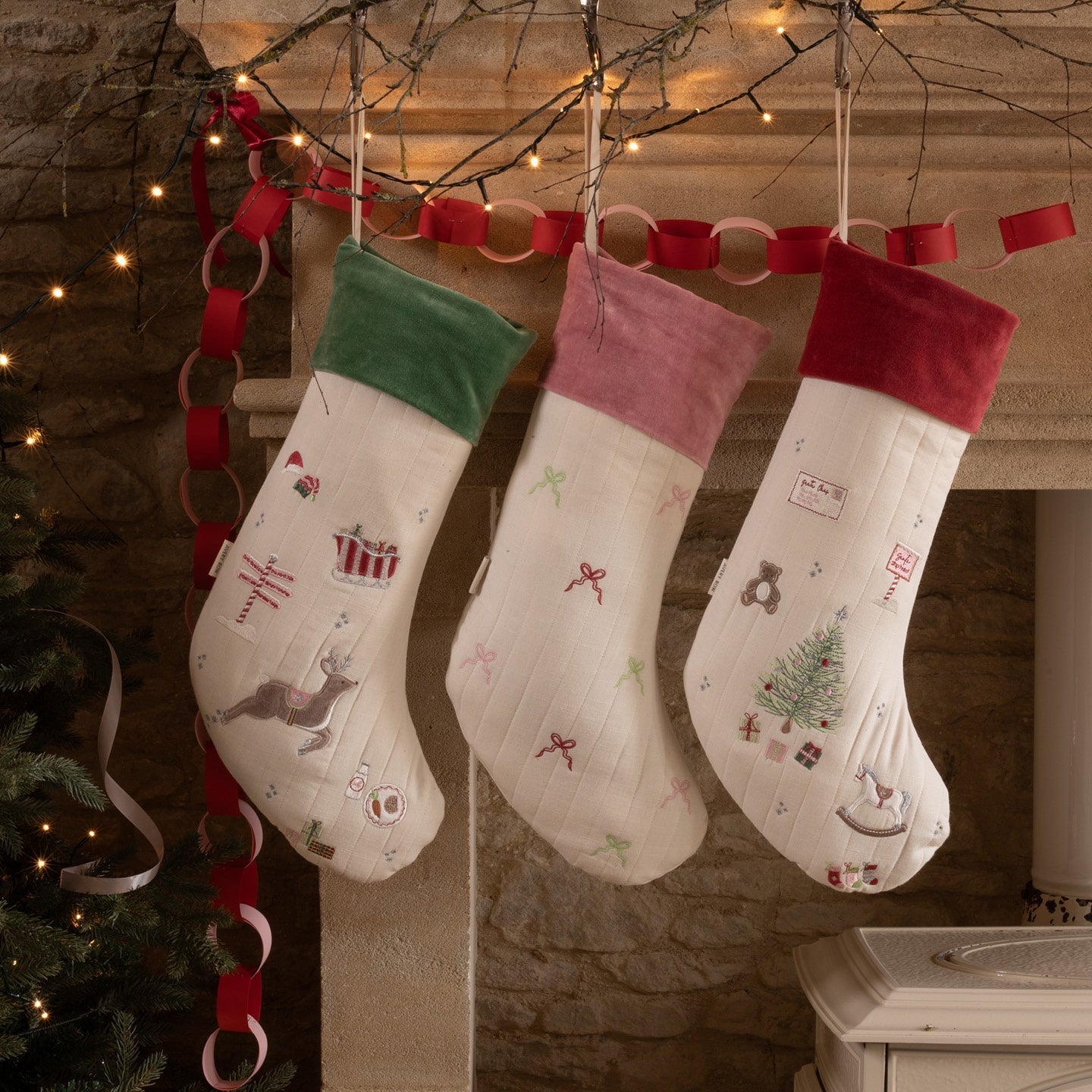Christmas Stocking - Bows