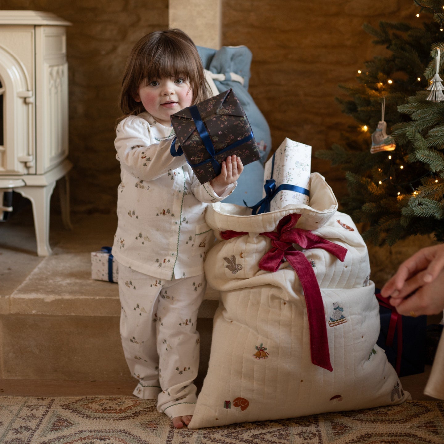 Christmas Present Sack - Bear Cub Friends