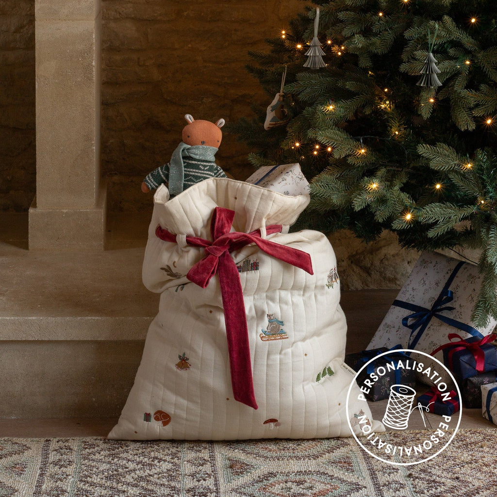 Christmas Present Sack - Bear Cub Friends