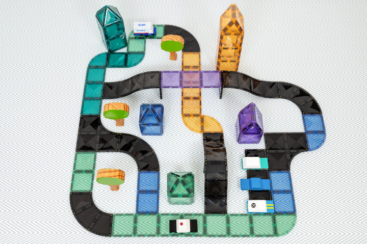 NEW IN: CONNETIX 16 Piece Roads Ramps and Intersections Pack