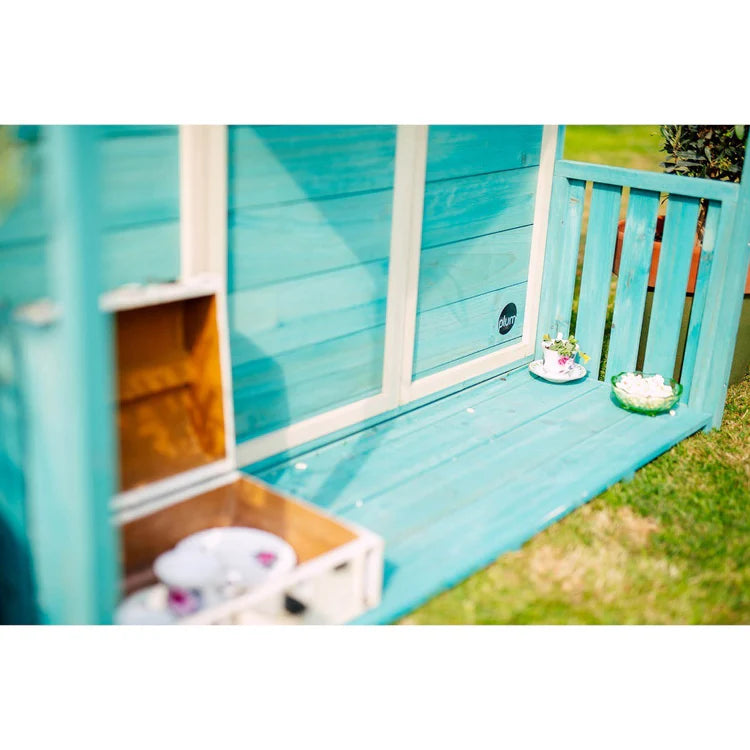 Plum Play Deckhouse Wooden Playhouse – Teal