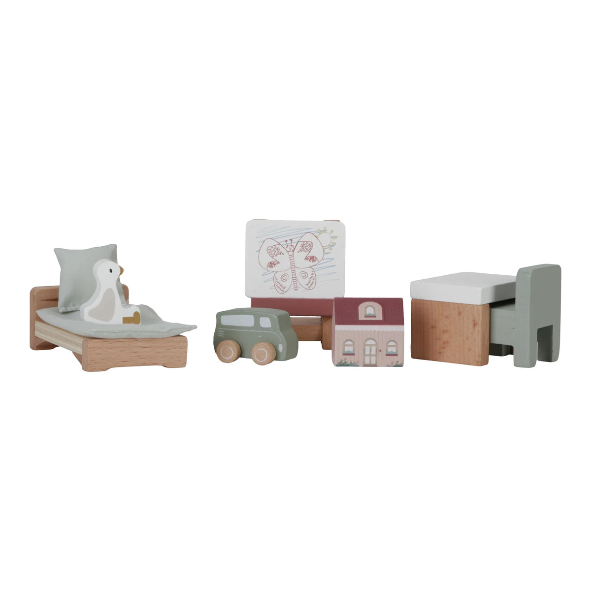 Little Dutch Dolls House Children's Room Expansion Set by Little Dutch - Learning Bugs UK