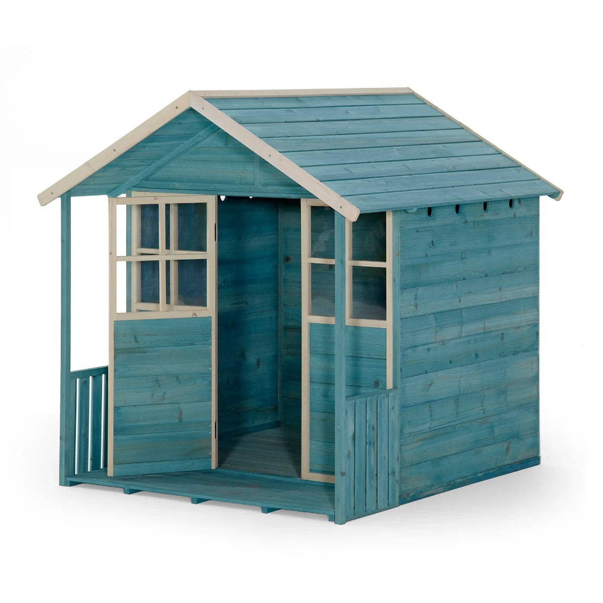 Plum Play Deckhouse Wooden Playhouse – Teal
