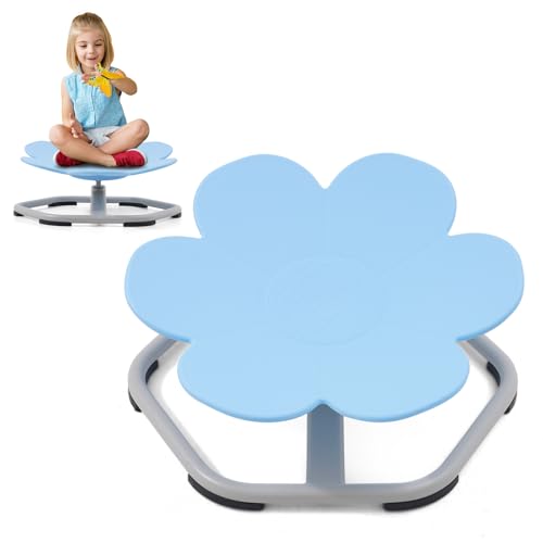 Yosamy Swivel Chair,Sensory Chair for Autism Kids,Kids Spinning Chair Metal Base Non-Slip Sitting