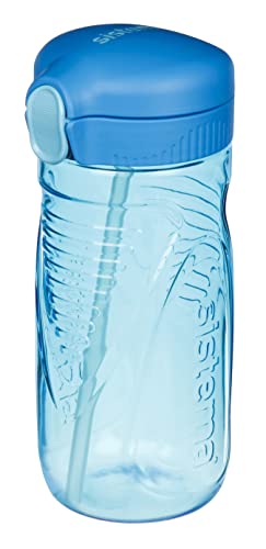 Hydrate Quick Flip Water Bottle - 520ml | BPA Free | With Straw | Assorted Colors