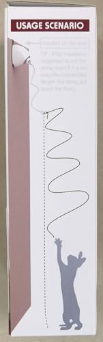 IOKHEIRA Interactive Cat Feather Toys for Indoor Cats Automatic Teaser Rope Cat Toy Hanging Electric Cat Toys