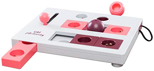 TRIXIE Cat Activity Brain Mover, Strategy Game for Mental Stimulation, Interactive Play for Cats, Treat Dispenser, Cat Toy