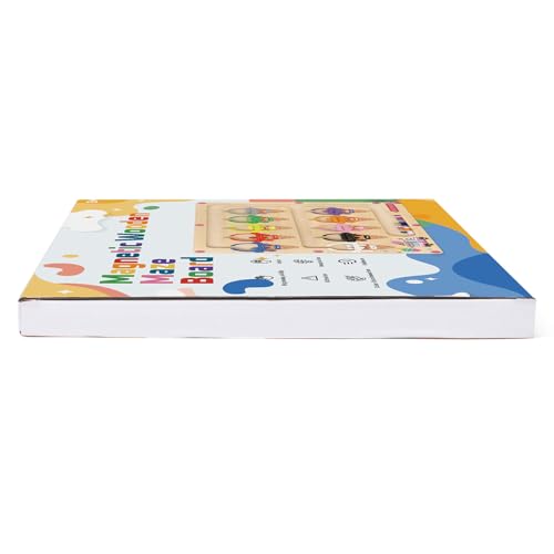 MTYOKILN Magnetic Color & Number Maze - Montessori Wooden Color Matching Learning Counting Puzzle Board - Toddler Fine Motor Skills Toys for Boys Girls 3 4 5 Years Old