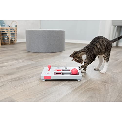 TRIXIE Cat Activity Brain Mover, Strategy Game for Mental Stimulation, Interactive Play for Cats, Treat Dispenser, Cat Toy
