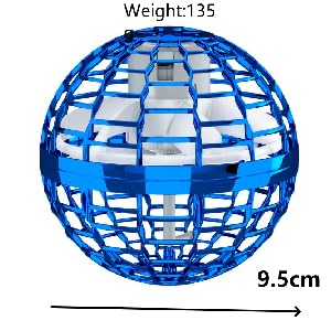 bestyks Flying Orb Ball Orb Pro Spinner Mini Drone Ball For 6 + Year Old Kids Hover Balls Boomerang Ball Fly Orbi Pro Flying Spinner Mini Hover Drone Toys - Blue