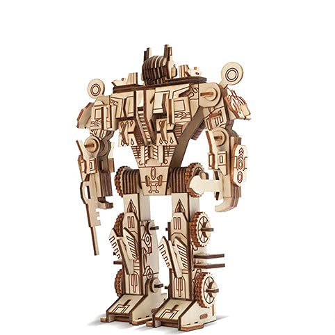 3D Robot Puzzles, Robot 3D Puzzle, Robot Made of Wood, 3D Wooden Puzzle Children
