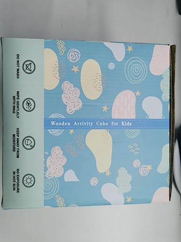 Wooden Activity Cube Baby Toys