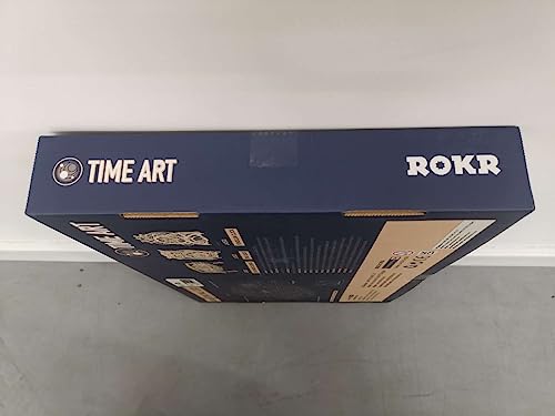 ROKR 3D DIY Wooden Puzzle for Adults Teens Zodiac Wall Clock Model Kits for Adults