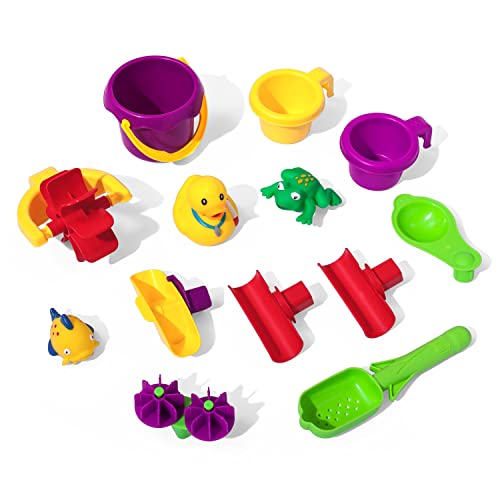 Step2 Rain Showers Splash Pond Toddler Water Table, Outdoor Kids Water Sensory Table, Ages 1.5+ Years Old