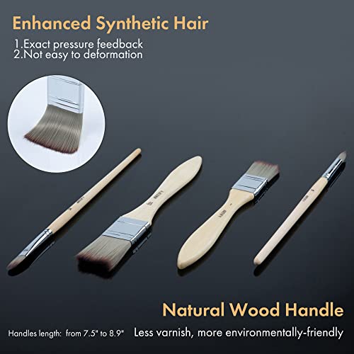 24-Piece Expert Synthetic Paint Brush Set