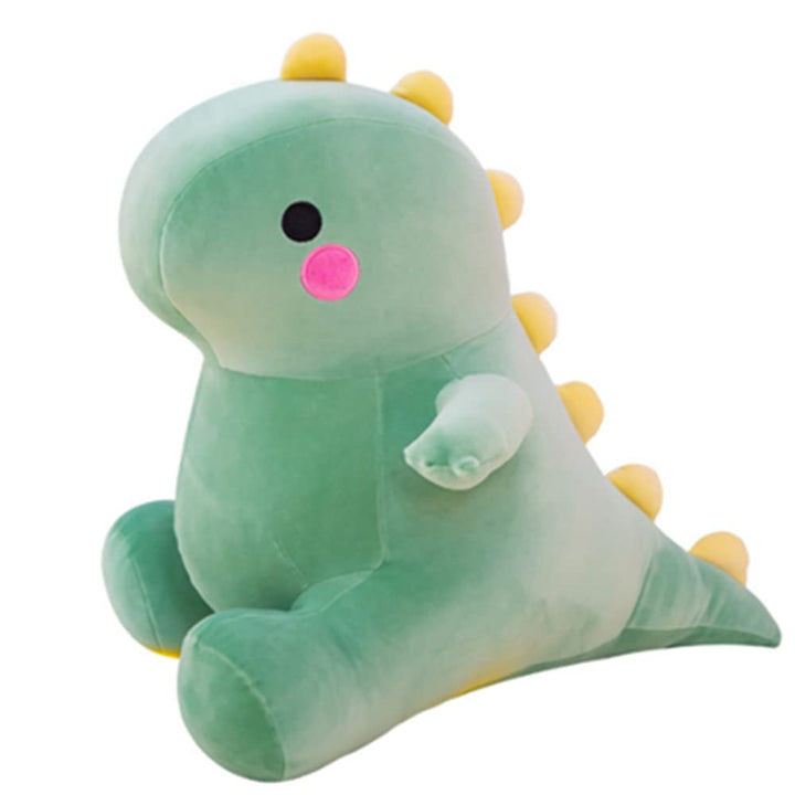 OUKEYI Cute Stuffed Dinosaur Toy Plush Doll Soft Stuffed Animals Dino Plushie Soft Birthday Gifts for Kids Girls Boys pink 8 inch (Green