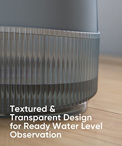Loomla, 135oz/4L Dog Water Bowl Dispenser and Cat Water Fountain, Automatic Pet Water Fountain for Small to Medium Dogs, Cats & Other Pets (Grey)