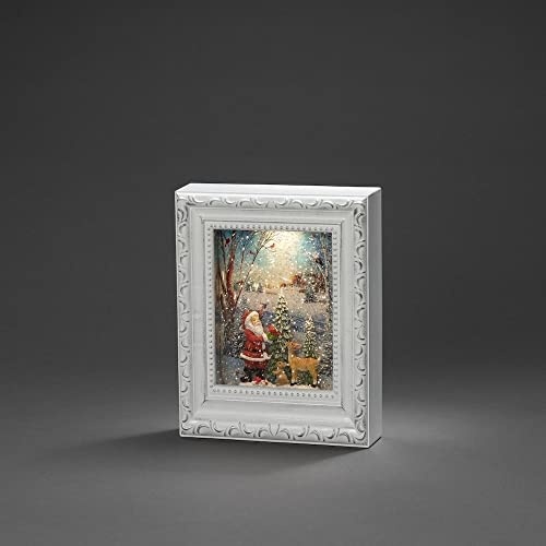 LED Snow Globe Santa with Animals