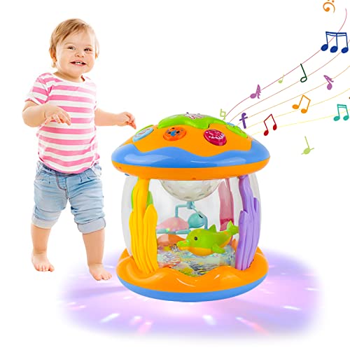 Baby Musical Toys 0-6 6-12 Months Rotating Projector Light Up