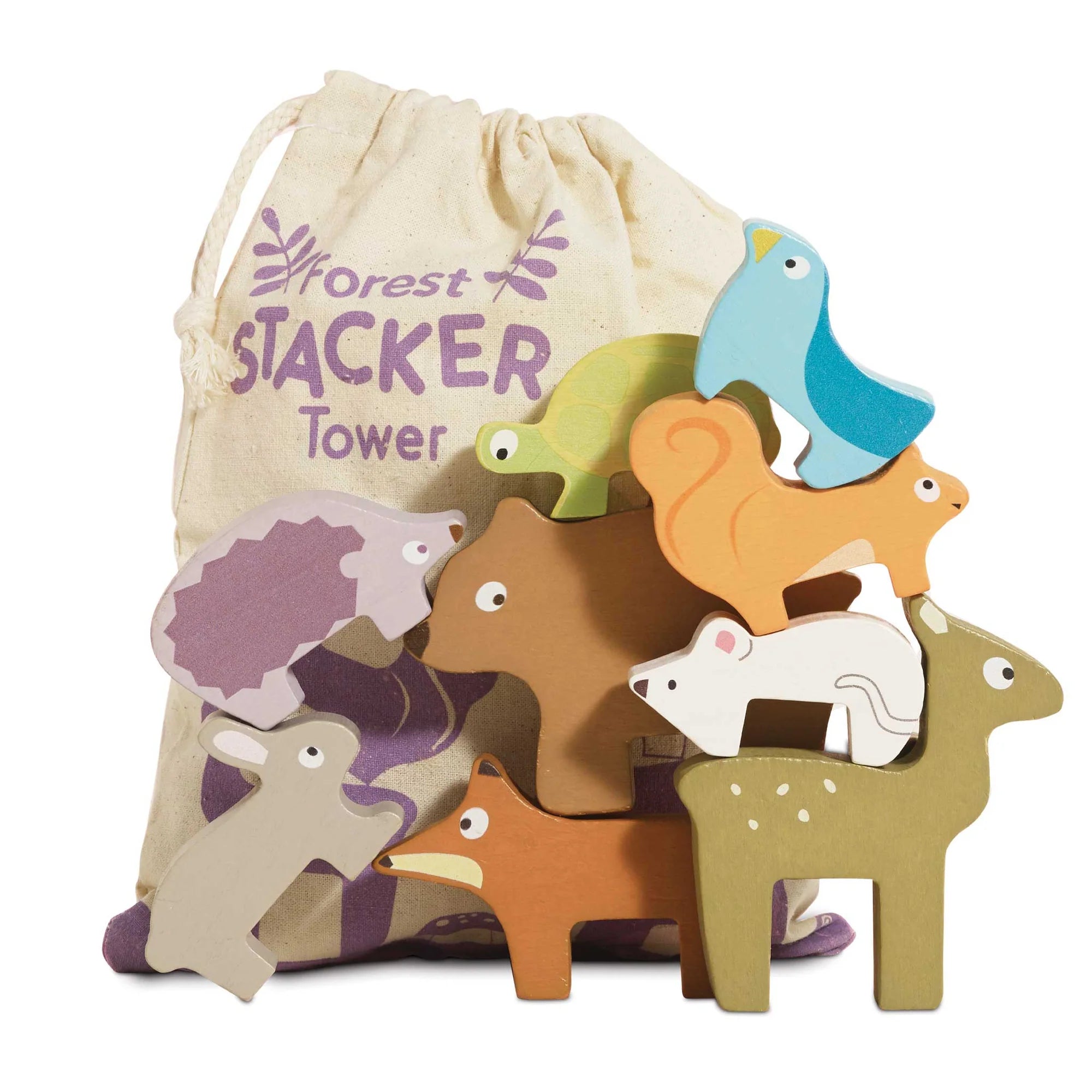 Le Toy Van Forest Stacker and Bag by Le Toy Van - Learning Bugs UK