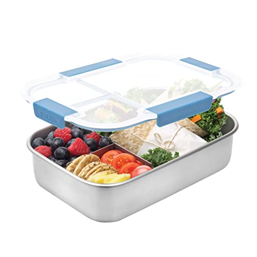 Blue Stainless Steel Bento Box,