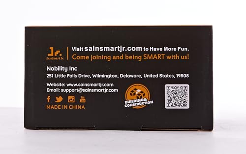 SainSmart Jr. Rocket Launcher for Kids, 200 Feet of Flight Altitude, Motorized Air Rocket with Parachute, Self-Launching Outdoor Toy with Safely Land, Black
