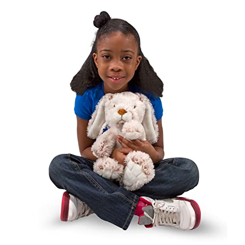 Melissa & Doug Burrow Bunny Teddy, Teddy Bear Soft Toys for Girls, Cuddly Toy Rabbit Teddy
