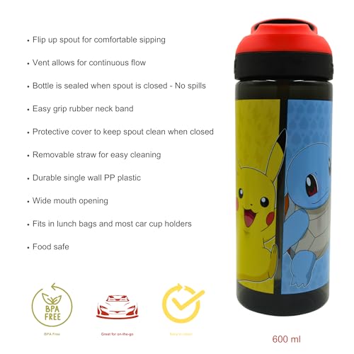 Pokémon 600ML BPA-Free Water Bottle