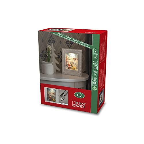 LED Snow Globe Santa with Animals