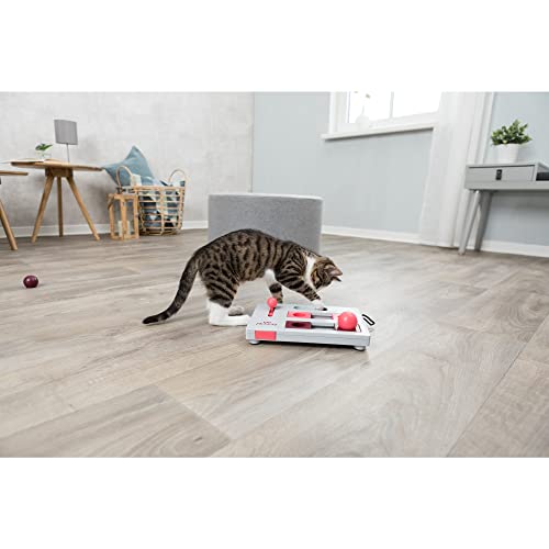 TRIXIE Cat Activity Brain Mover, Strategy Game for Mental Stimulation, Interactive Play for Cats, Treat Dispenser, Cat Toy