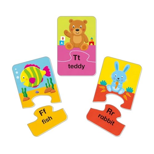 Galt Alphabet Puzzles - Colorful Early Learning 2 Pc Jigsaw Puzzles
