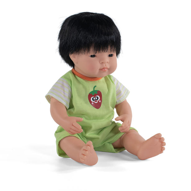 Miniland Toddler Doll 38cm – Asian Boy with Down Syndrome, Inclusive Educational Toy