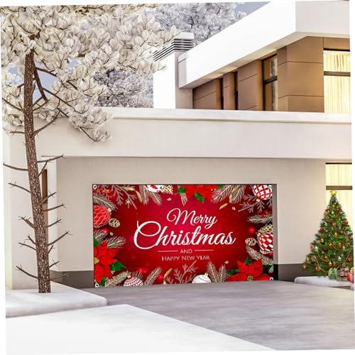 Merry Christmas Garage Door Banner
