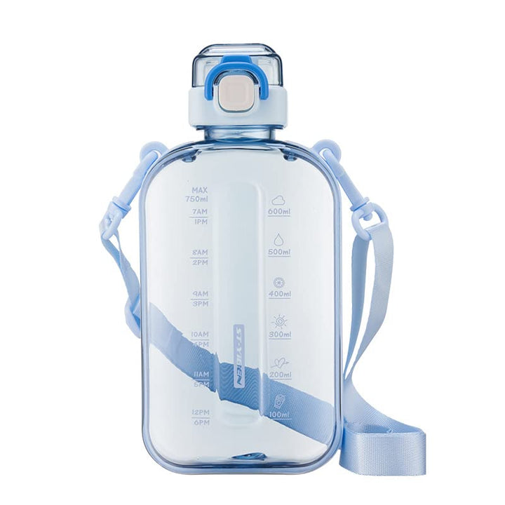 Sports Water Bottle 750ml, Leakproof Drinks Bottle, Gym Water Bottle, Waterbottle with Healthy Material for Travel Picnic Camping Hiking (Blue)