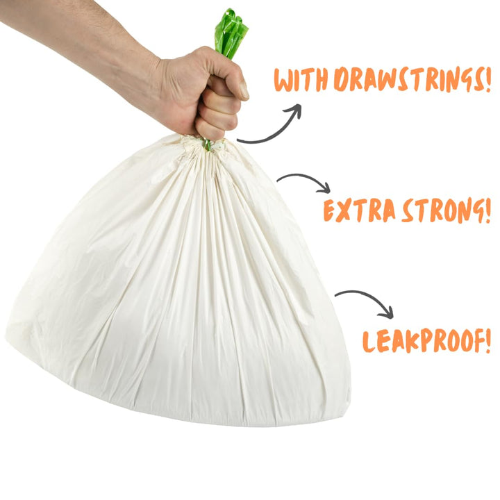 Enviropaws 30 XL Cat Litter Tray Liners | Biodegradable & Compostable | With Drawstrings | Extra Large | Scratch Resistant & Leak Proof | Cat Litter Bags for Large Litter Boxes | 90x43cm | 2 Mil Thick