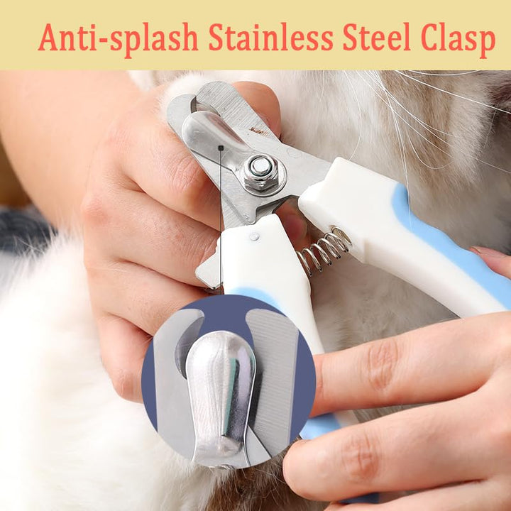 KISUOMAOYI Dog & Cat Pets Nail Clippers and Trimmers,Professional Pet Nail Clipper with Safety Guard to Avoid Over-Cutting,Dog Claw Clippers Suitable for Dog,Cats,Rabbits and Guinea Pigs(Black&Red)