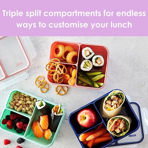 Décor Go Triple Split Bento Lunch Box