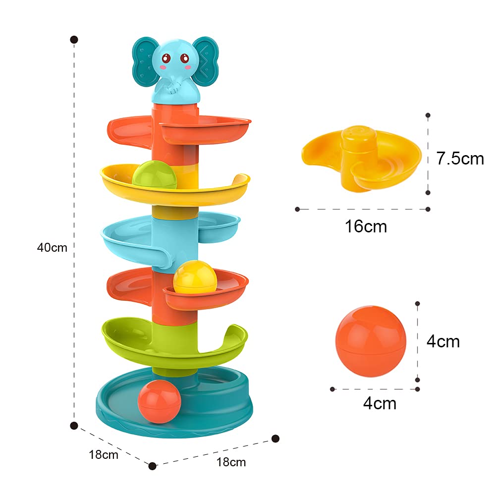 Ball Drop Ramp Toy for Babies 9-18 Months