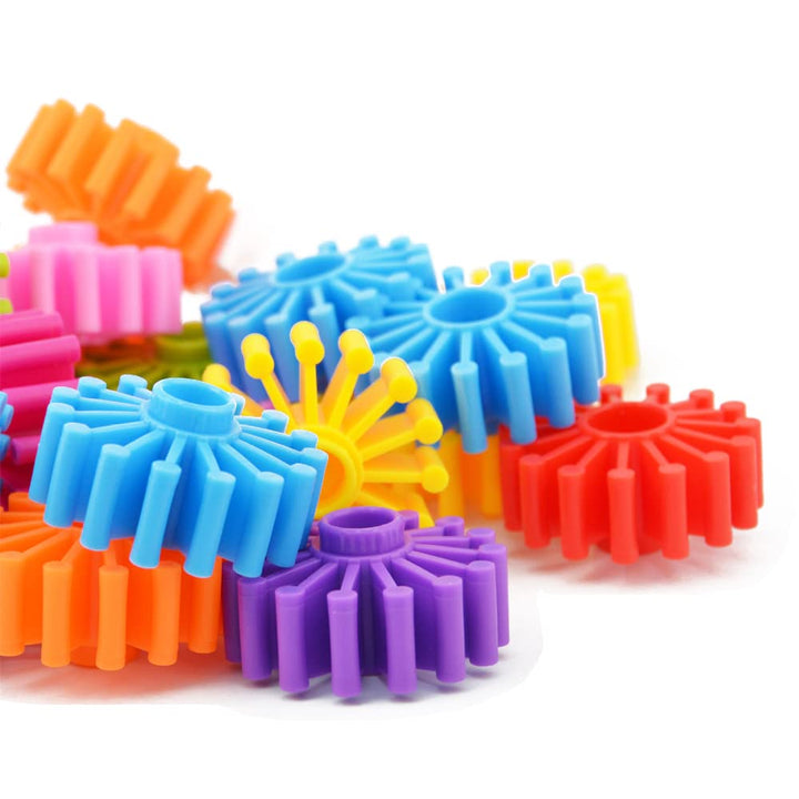 Interlocking Gears STEM Building Toys for Girls & Boys