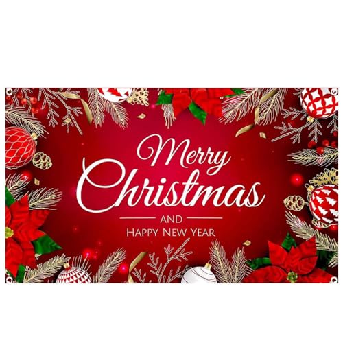 Merry Christmas Garage Door Banner