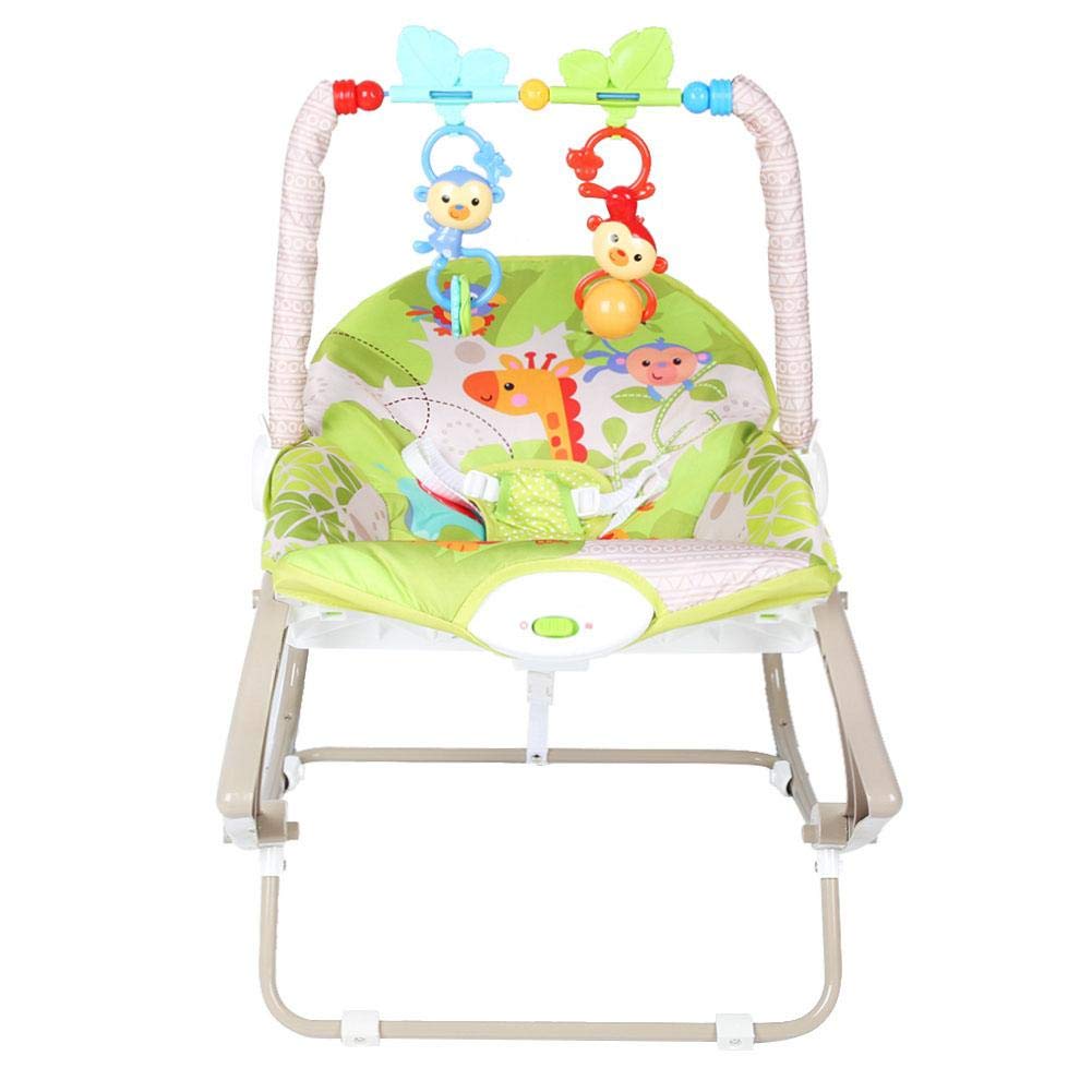 Soft Baby Rocking Chair Cradle with Two Toys