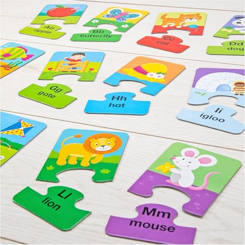 Galt Alphabet Puzzles - Colorful Early Learning 2 Pc Jigsaw Puzzles