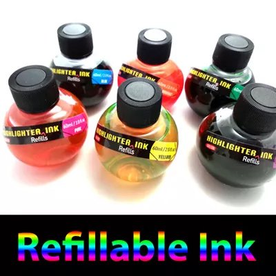 Orange Violet Highlighter Refill Ink