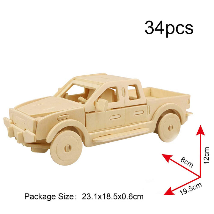 Georgie Porgy 3D Wooden Puzzles DIY Models Kits for Kids Dinosaur Airplane Woodcraft