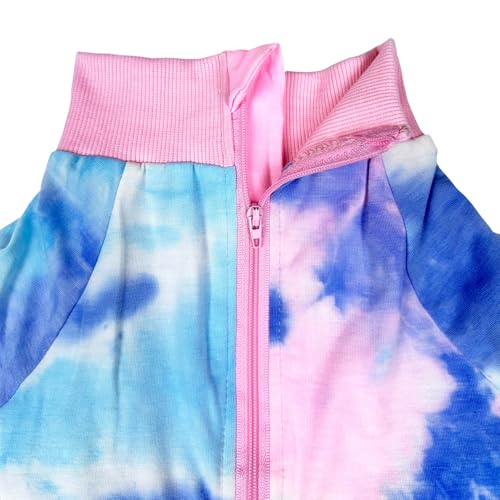 D.E.E Dog Pajamas Large Dog Clothes pjs XL Dogs Shirt Full Coverage Tie Dye Dog Onesie Dog Jumpsuits 4 Legs Girl Boy