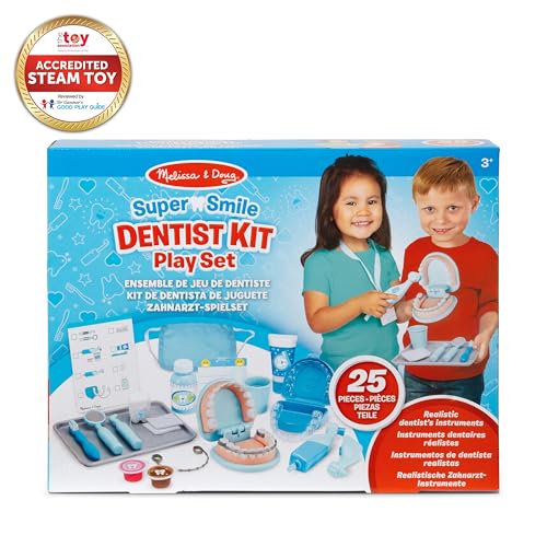 Melissa & Doug Super Smile Dentist Kit for Kids Role Play Toys